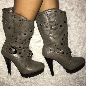 Sexy Studded Festival Cowgirl Stiletto Boot size 8